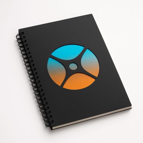 Gradient Pulse Spiral Notebook